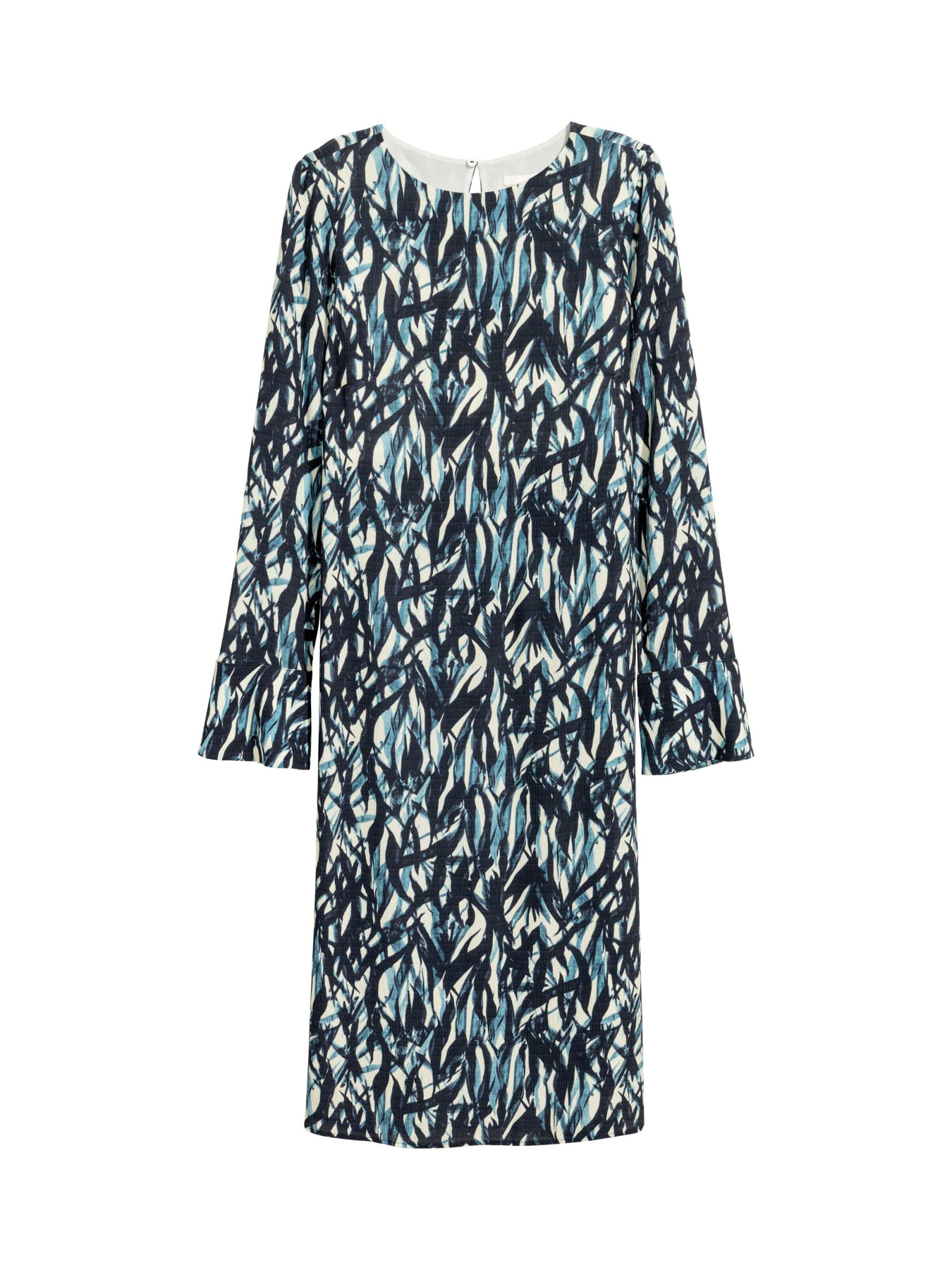 Платье миди H&M модель 5025485dlog_Сине-белый Фото