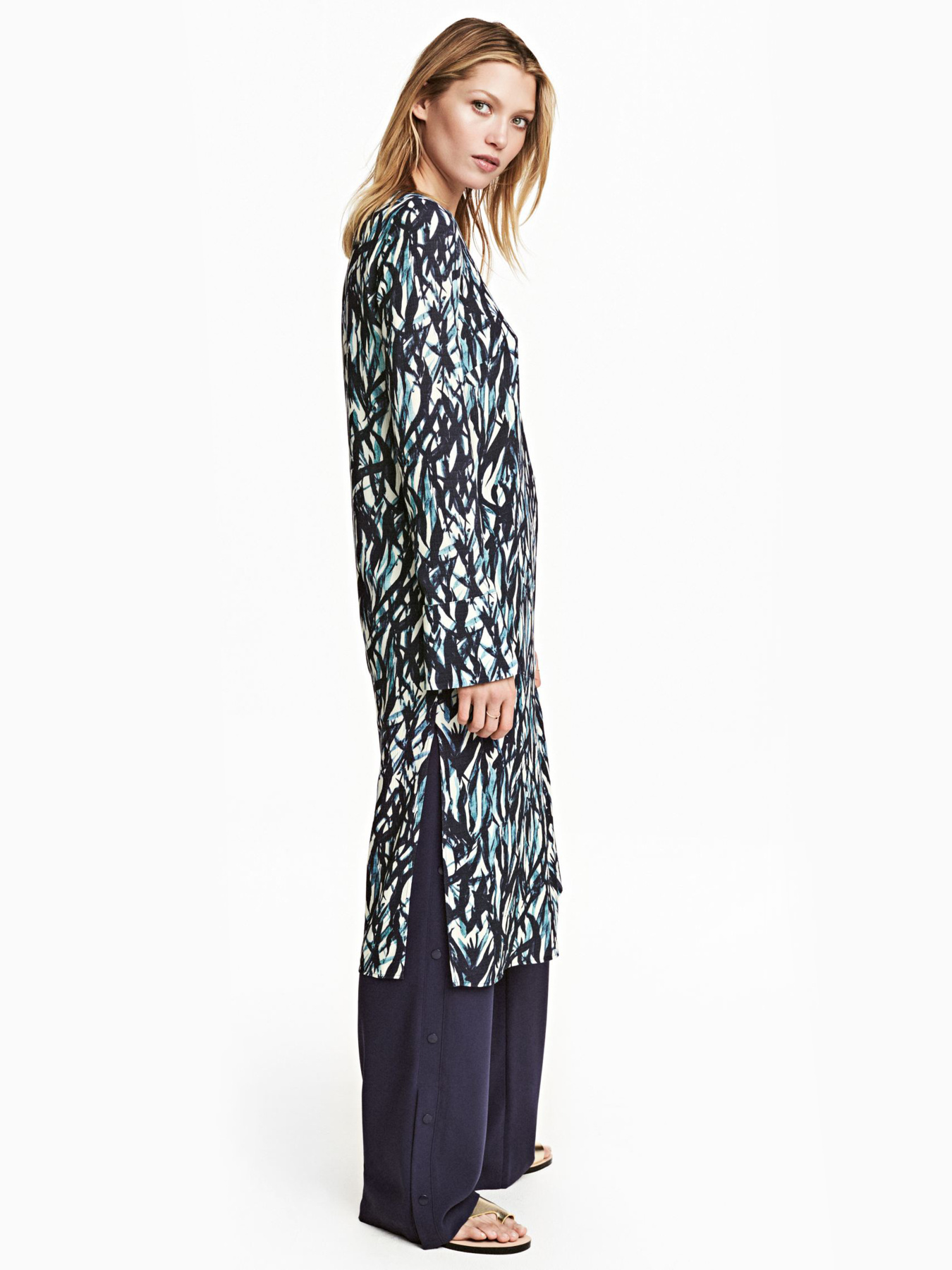 Сукня міді H&M модель 5025485dlog_Сине-белый Фото