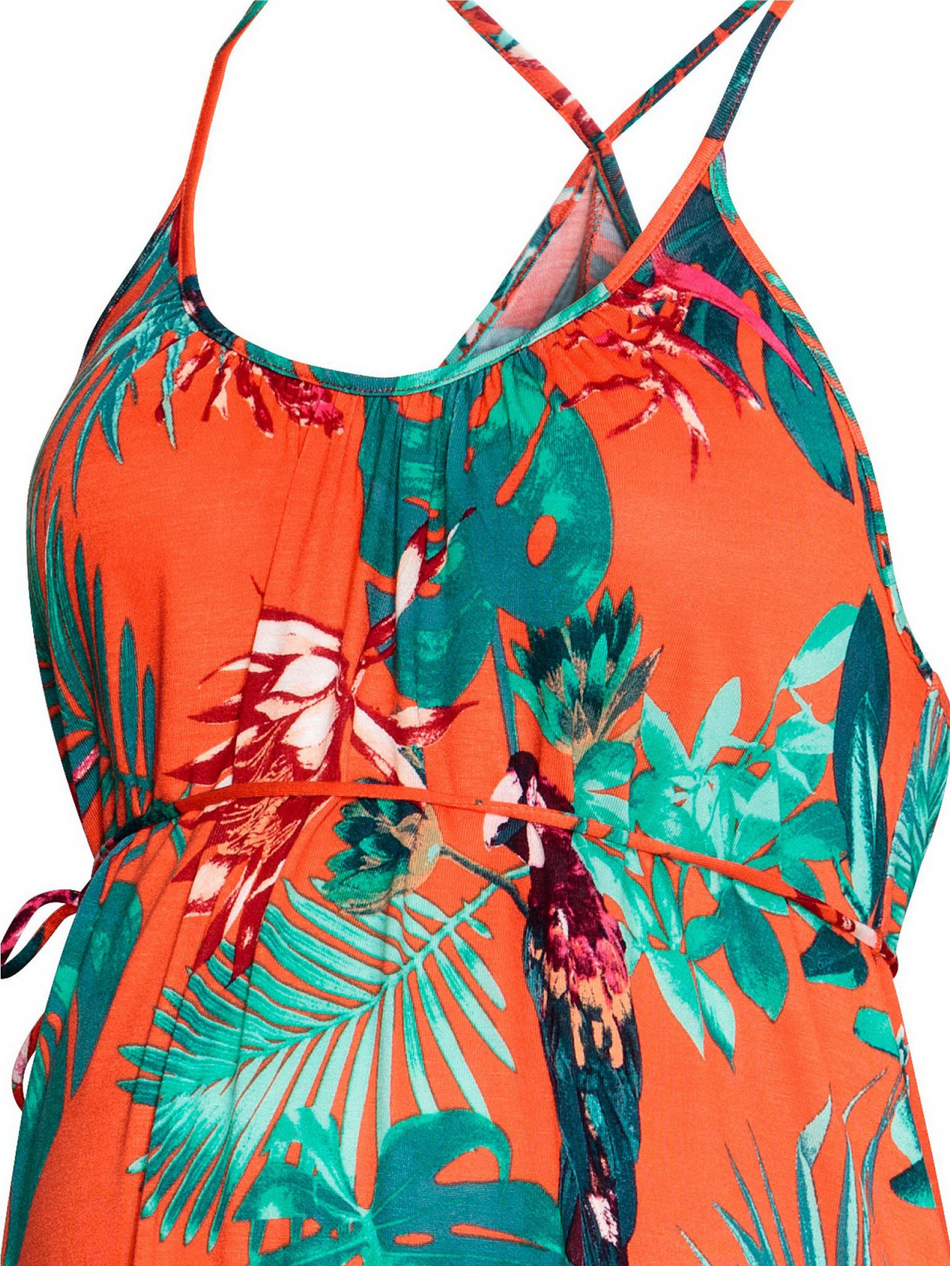 Сукня максі H&M модель 5100106RP12_красный с рисунком Фото