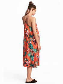 Сукня максі H&M модель 5100106RP12_красный с рисунком Фото