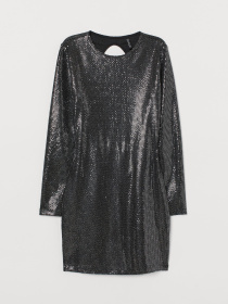 Сукня міні H&M модель 5103026abr_Черный Фото