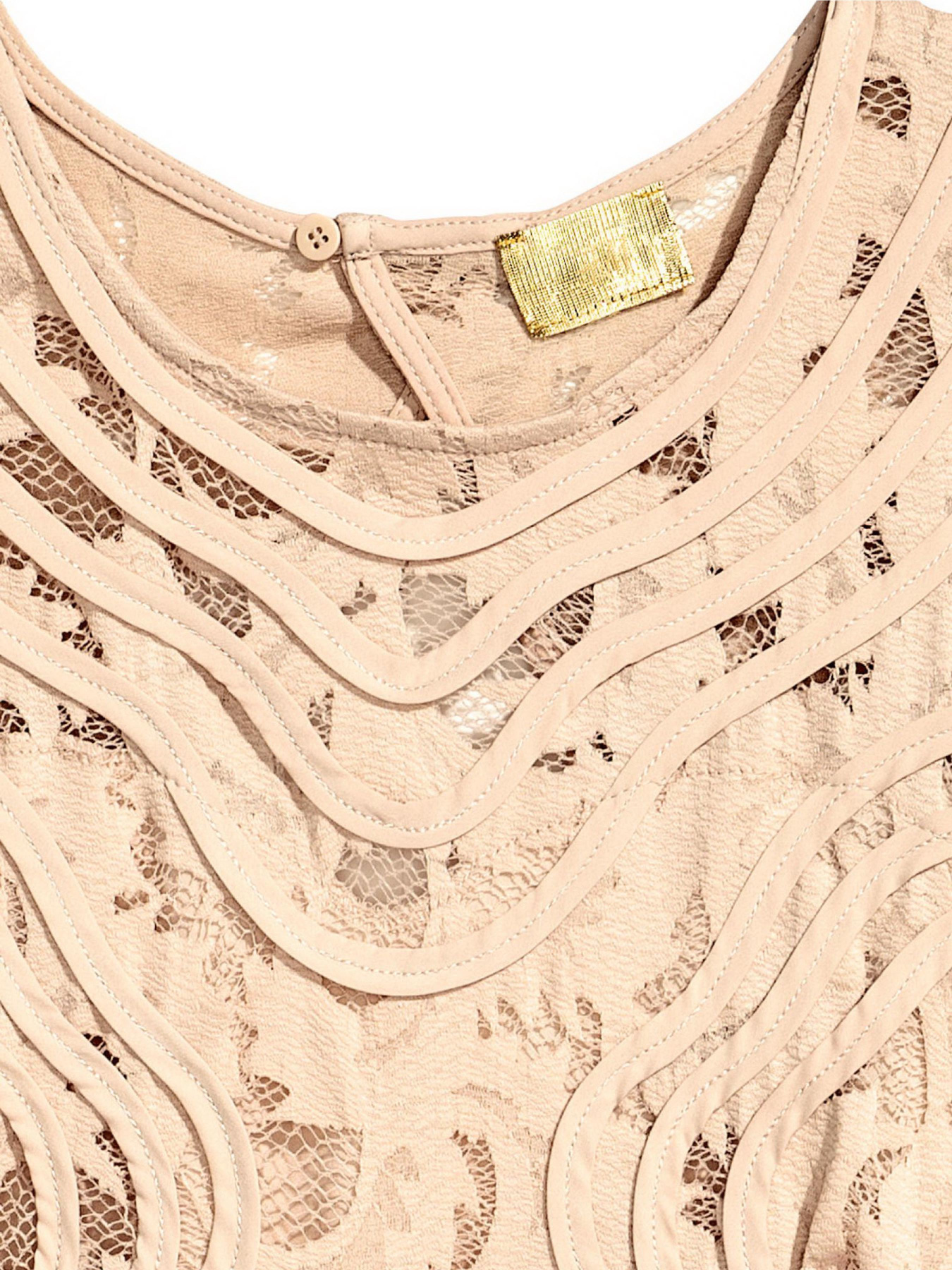 Сукня міні H&M модель 5104455dlog_Светло-бежевый Фото