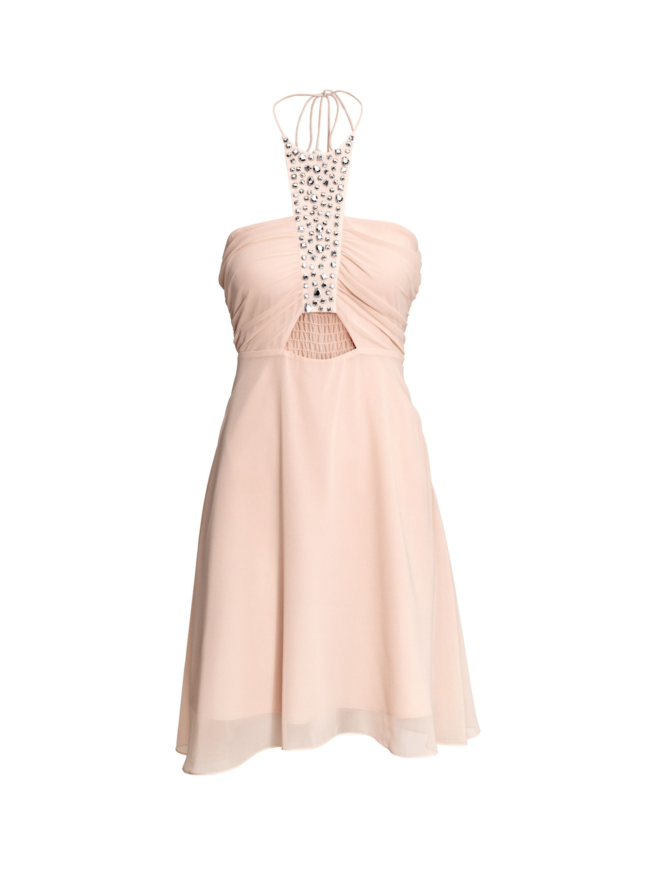 Платье мини H&M модель 5104585dlog_Пудровый Фото