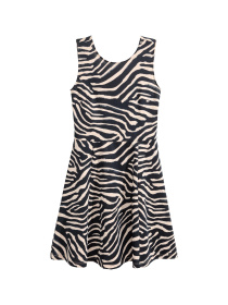 Платье мини H&M модель 5105385bar_бежево-черный Фото