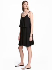 Платье мини H&M модель 5167245abr_Черный Фото