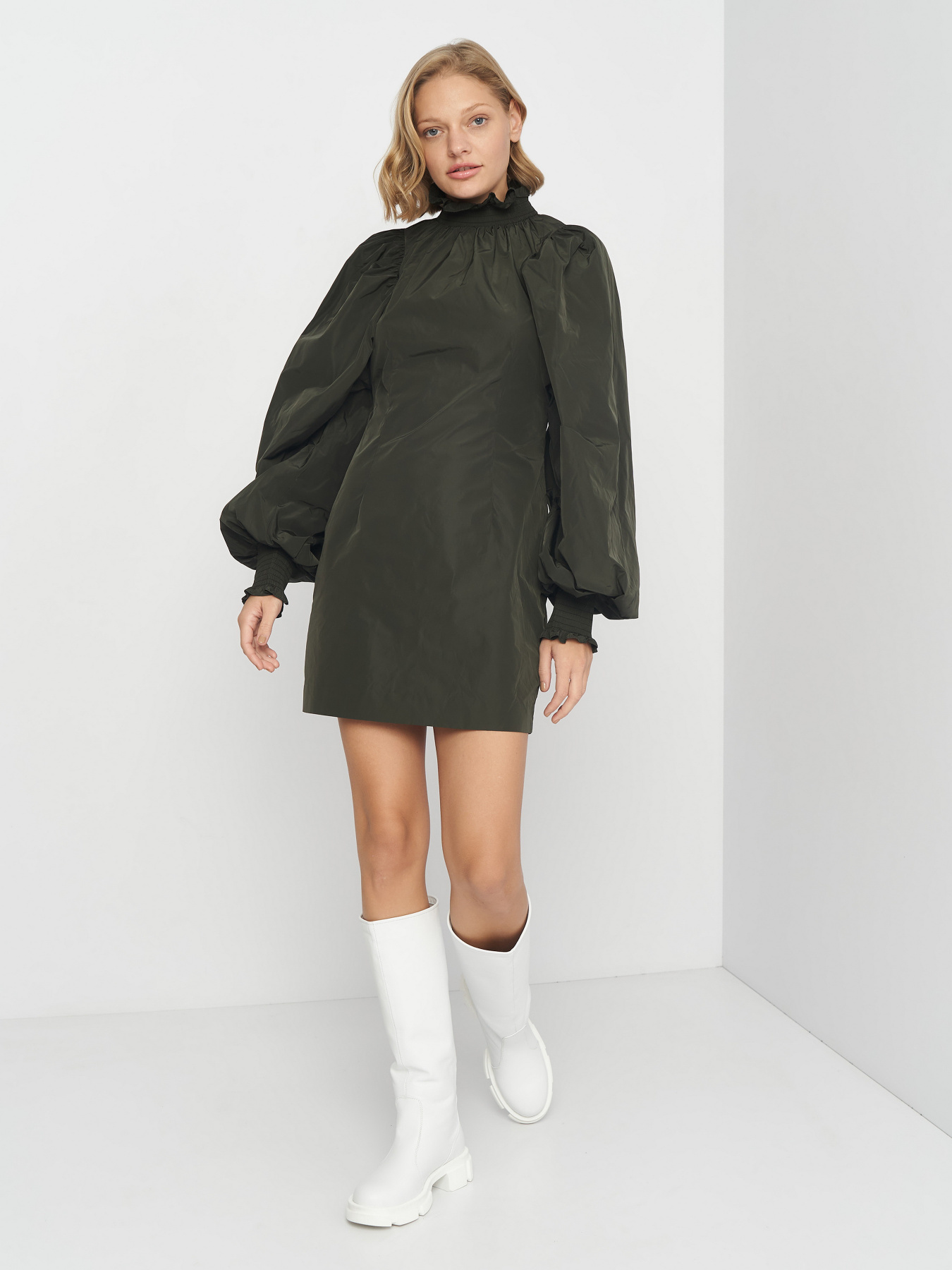 Сукня міні H&M модель 5233001abr_темный хаки Сукня міні H&M модель 5233001abr_темный хаки Фото