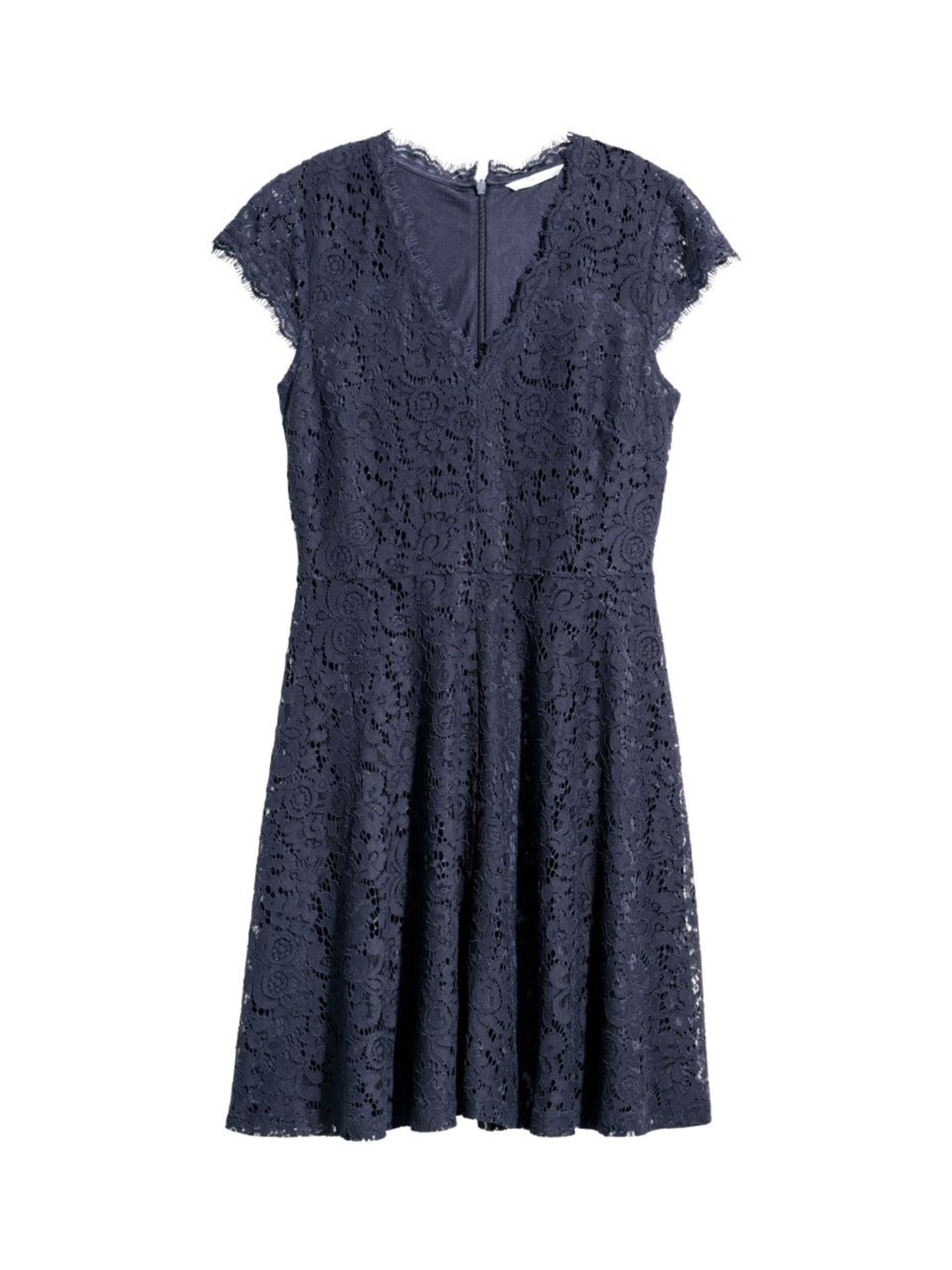 Платье миди H&M модель 5236427abr_Темно-синий Фото