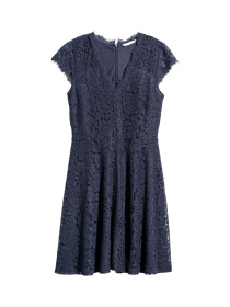 Платье миди H&M модель 5236427abr_Темно-синий Фото