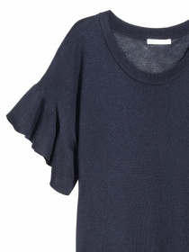 Платье мини H&M модель 5268366dlog_Темно-синий Фото