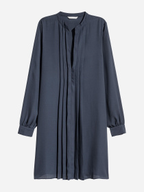 Платье миди H&M модель 5281886log_Темно-синий Фото