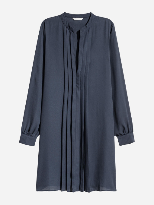 Платье миди H&M модель 5281886log_Темно-синий Фото