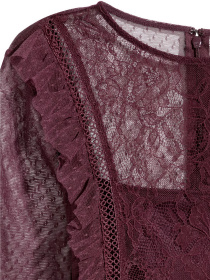 Платье мини H&M модель 5356606log_Сливовый Фото