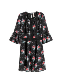 Платье мини H&M модель 5364757Abar_Черный Фото