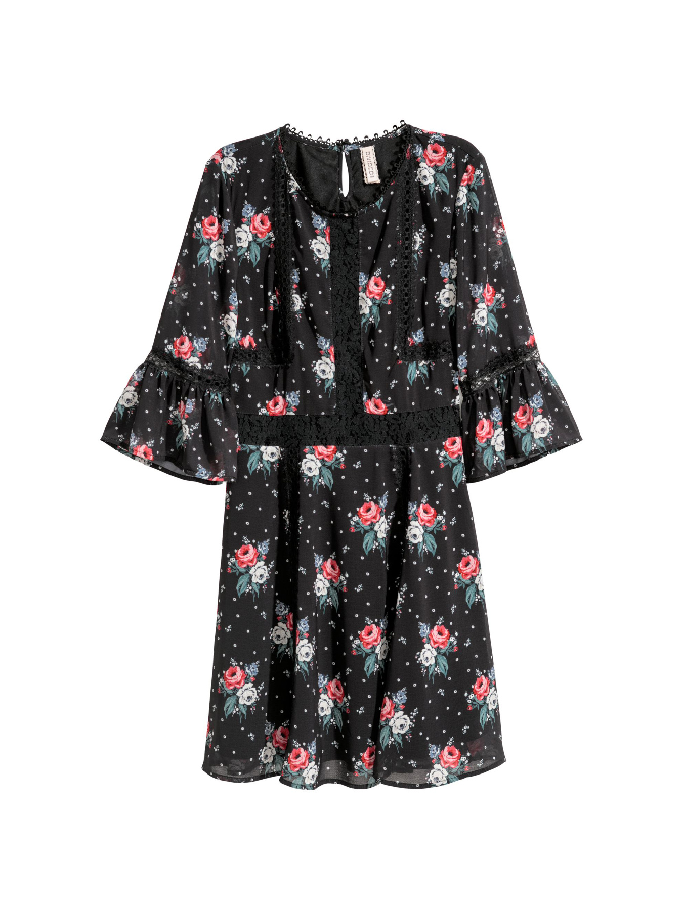 Платье мини H&M модель 5364757Abar_Черный Фото