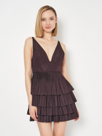 Платье мини H&M модель 5386426abr_Сливовый Фото