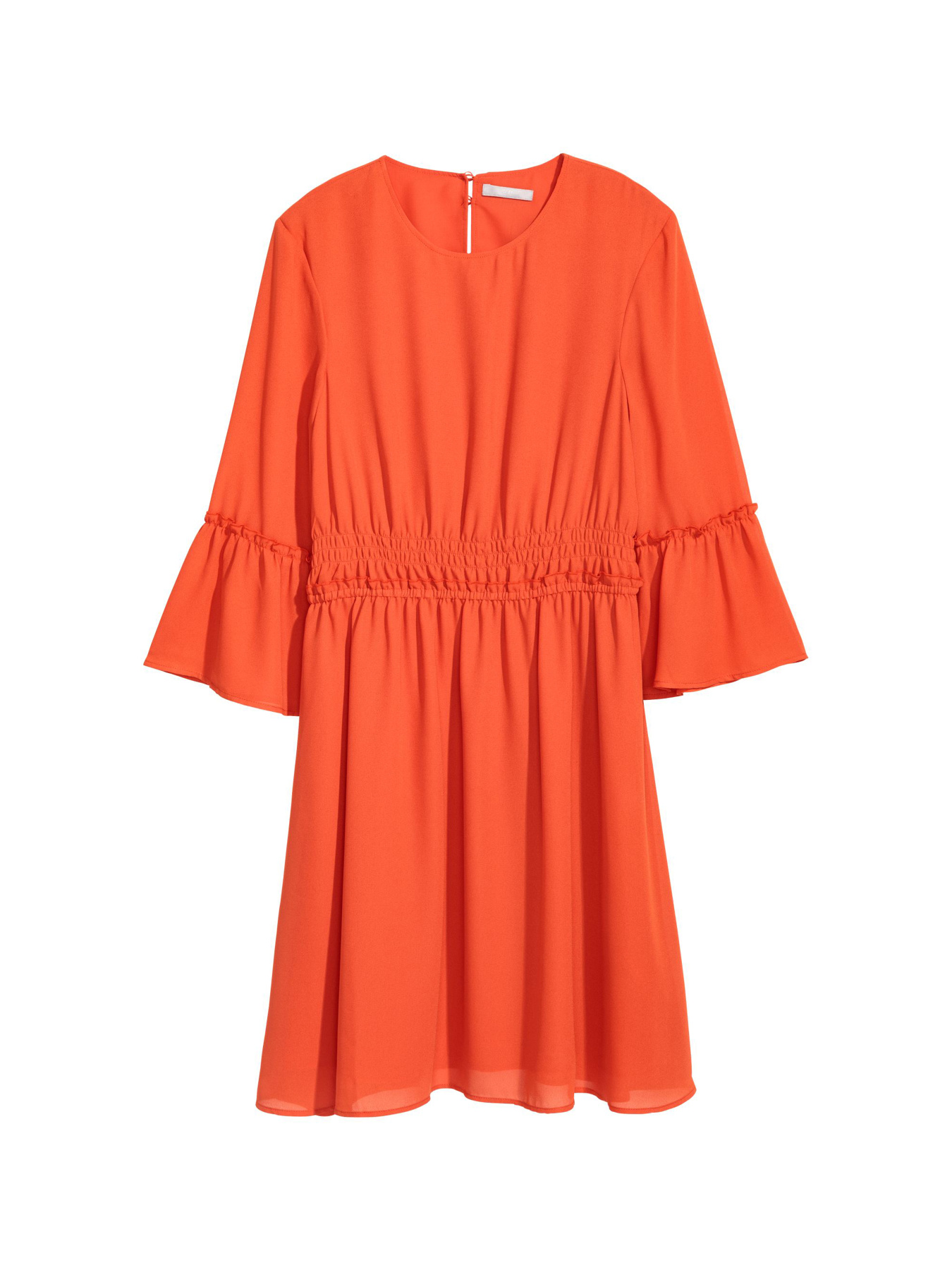 Платье мини H&M модель 5459316RP21_оранжевый Платье мини H&M модель 5459316RP21_оранжевый Фото