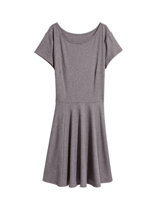 Платье миди H&M модель 5476106bar_Серый Фото