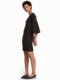 Платье мини H&M модель 5537806wtr_Черный Фото