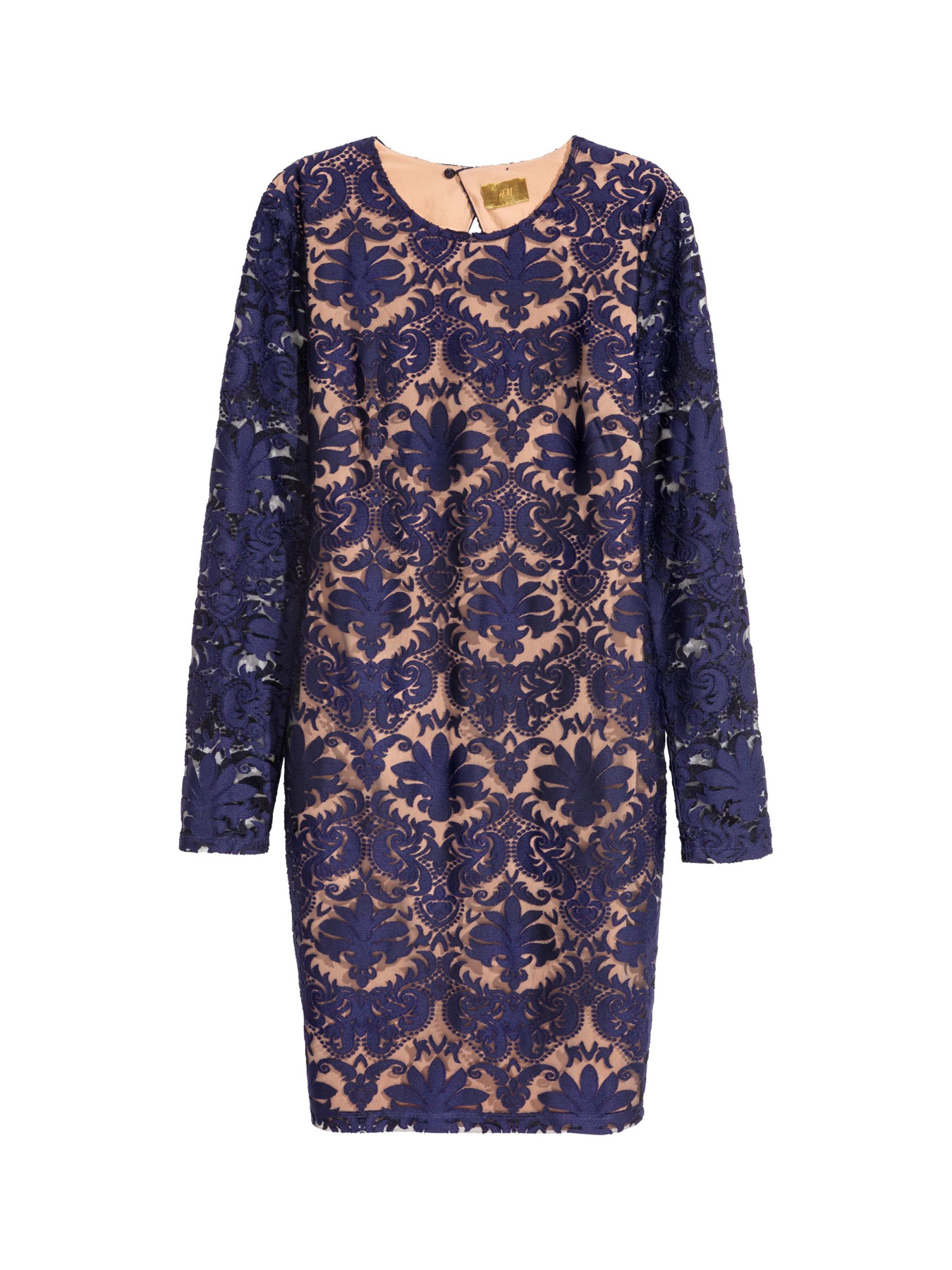 Платье мини H&M модель 5605646log_Фиолетовый Фото