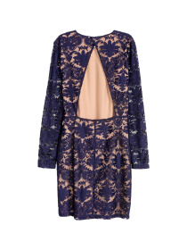 Платье мини H&M модель 5605646log_Фиолетовый Фото