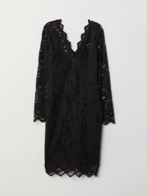 Платье миди H&M модель 5605668dlog_Черный Фото