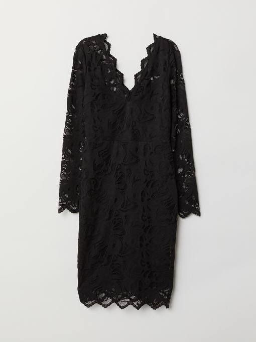 Платье миди H&M модель 5605668dlog_Черный Фото