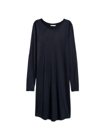 Платье мини H&M модель 5613707RP8_темно-синий Фото