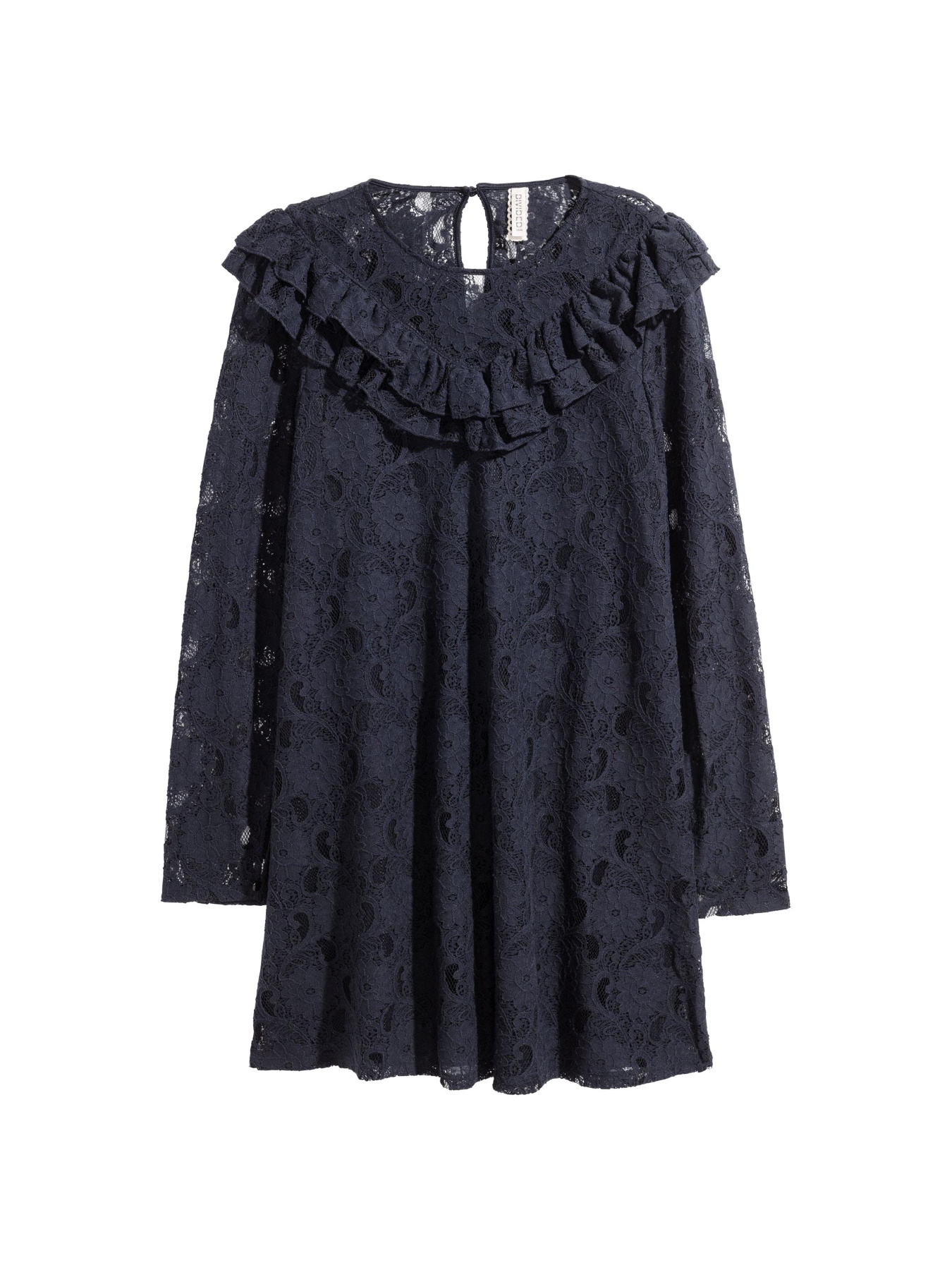 Платье мини H&M модель 5631946RP6_Темно-синий Фото