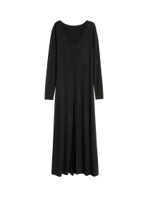 Платье макси H&M модель 5644716dlog_Черный Фото