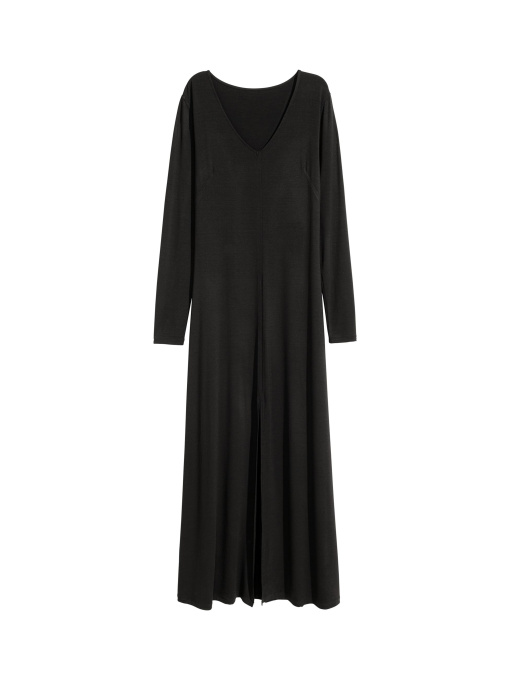 Платье макси H&M модель 5644716dlog_Черный Фото