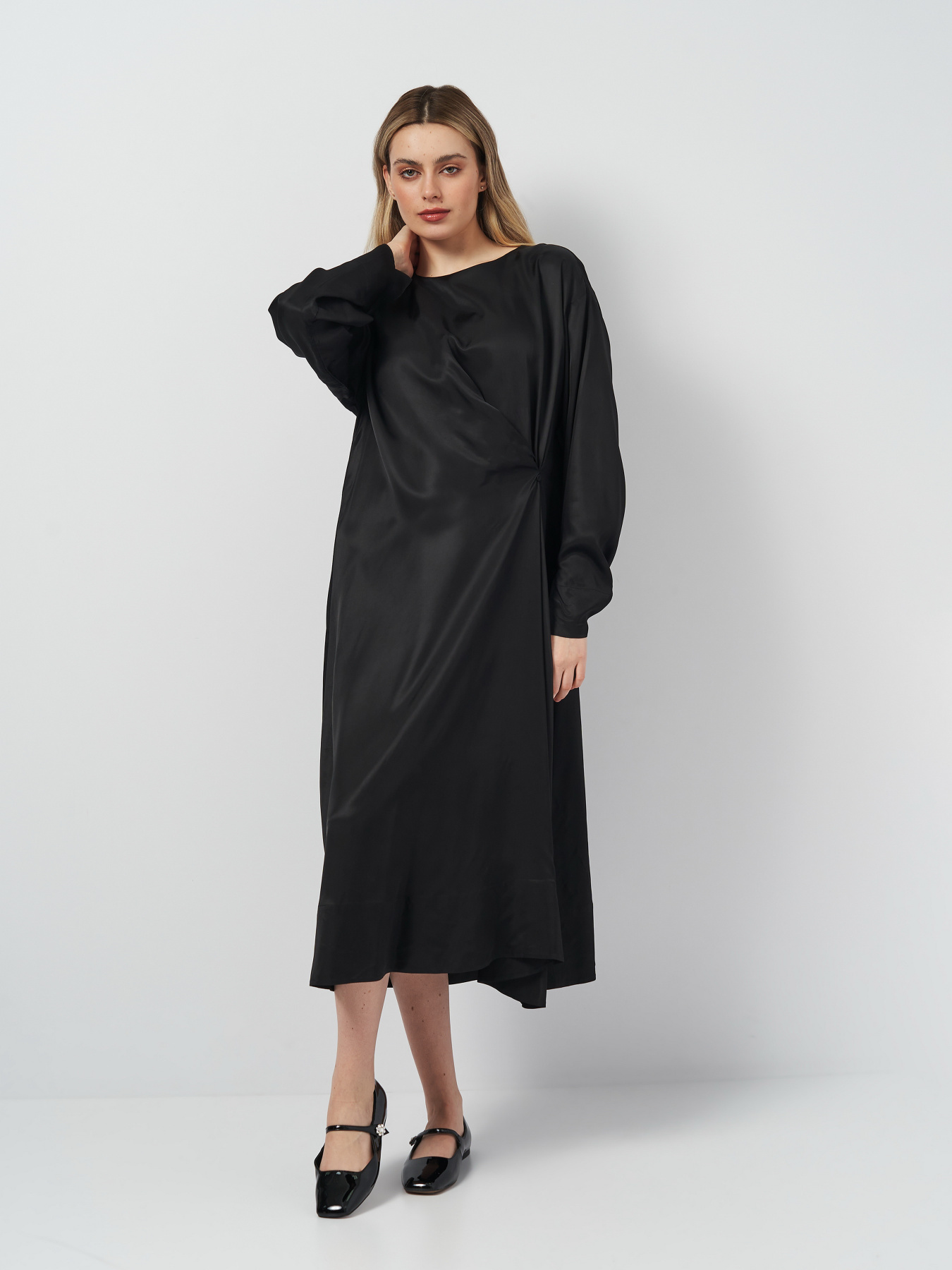 Платье миди H&M модель 5668505abr_Черный Платье миди H&M модель 5668505abr_Черный Фото