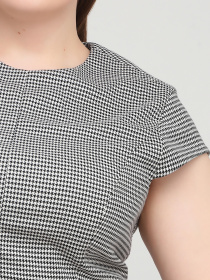 Платье мини H&M модель 5775120abr_Черно-белый Фото