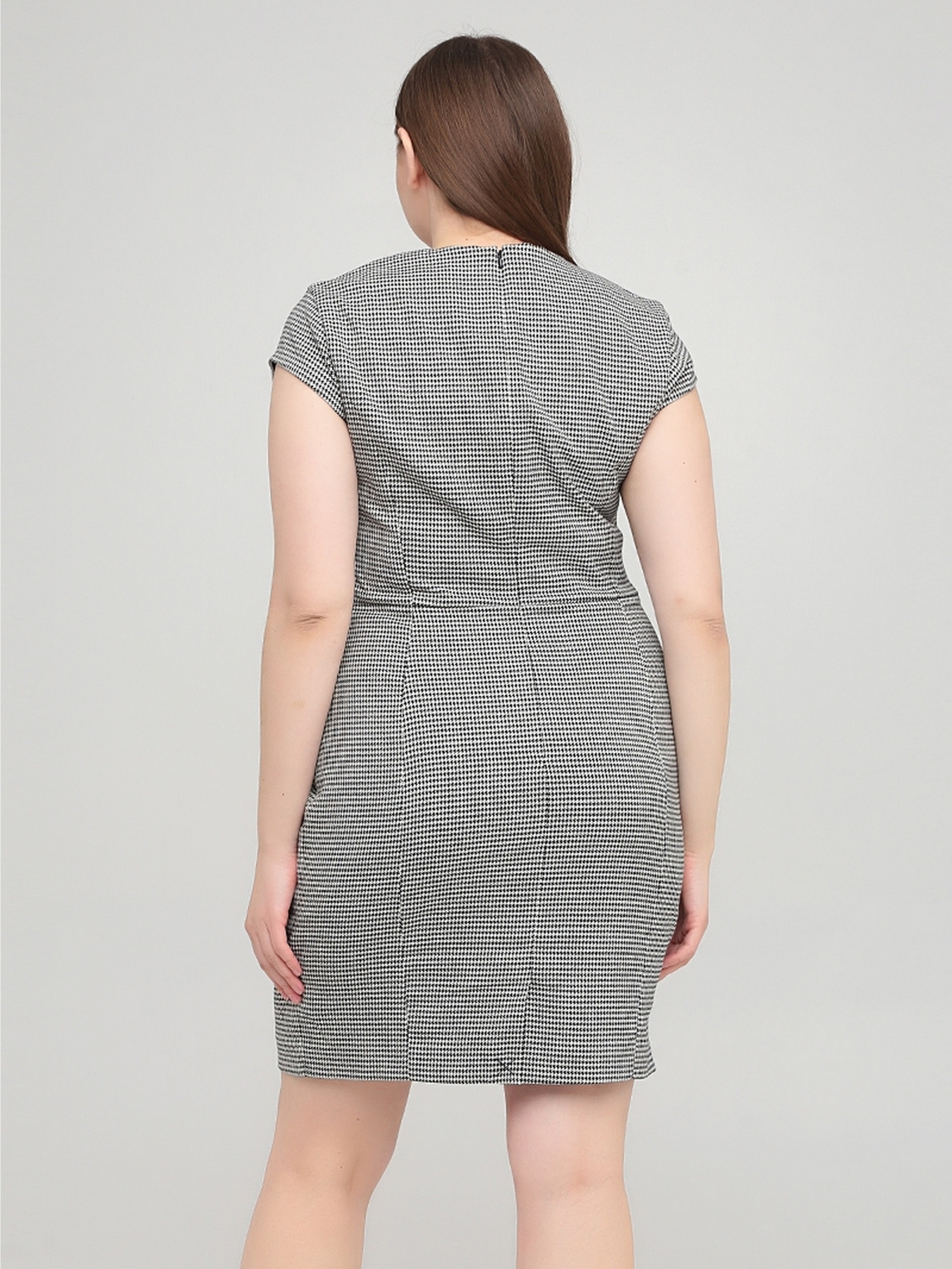 Платье мини H&M модель 5775120abr_Черно-белый Фото