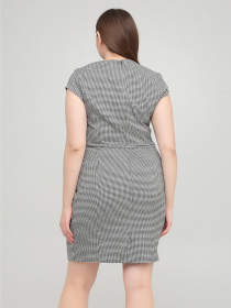 Платье мини H&M модель 5775120abr_Черно-белый Фото