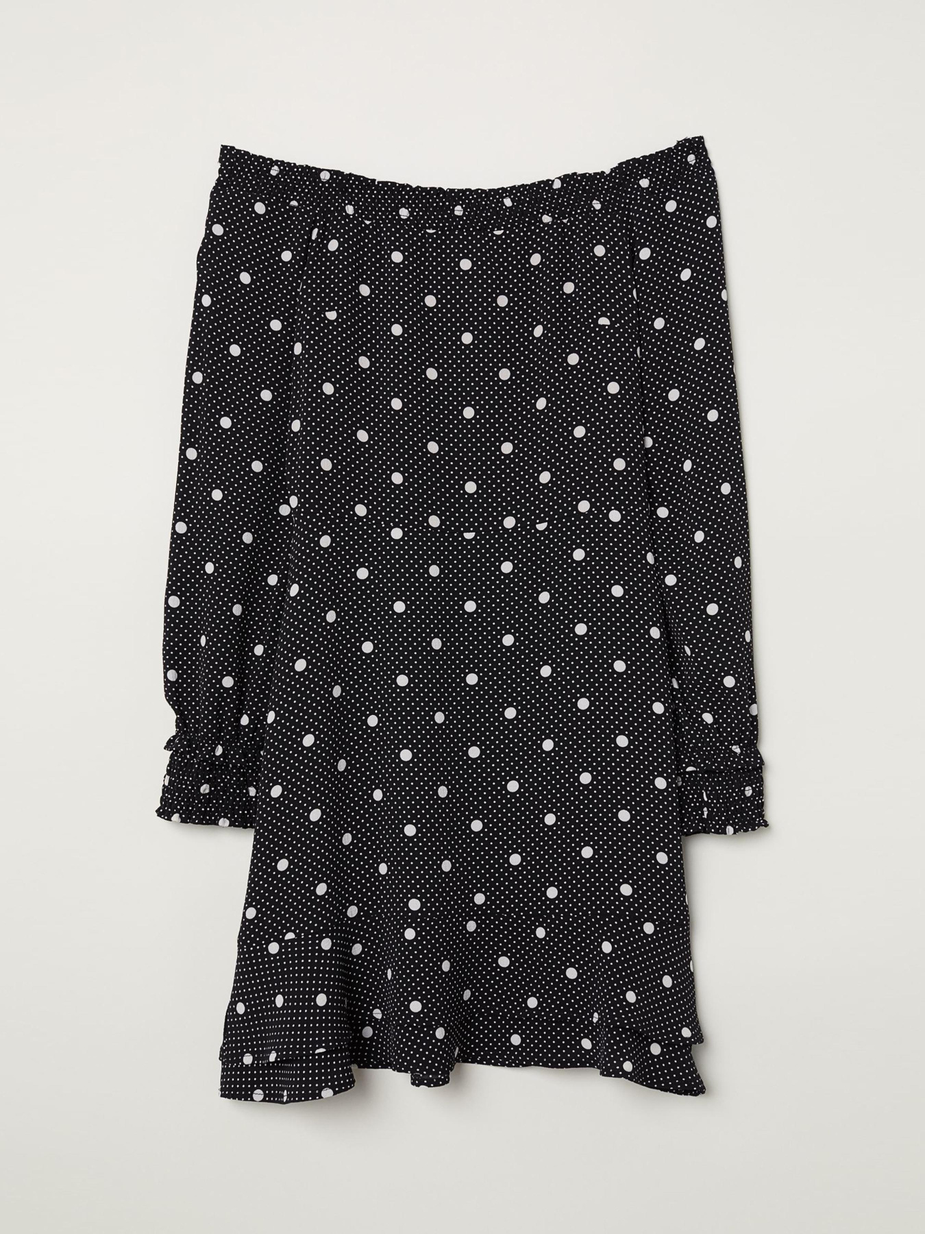 Платье миди H&M модель 5839767log_Черный Фото