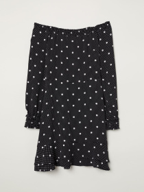 Платье миди H&M модель 5839767log_Черный Фото