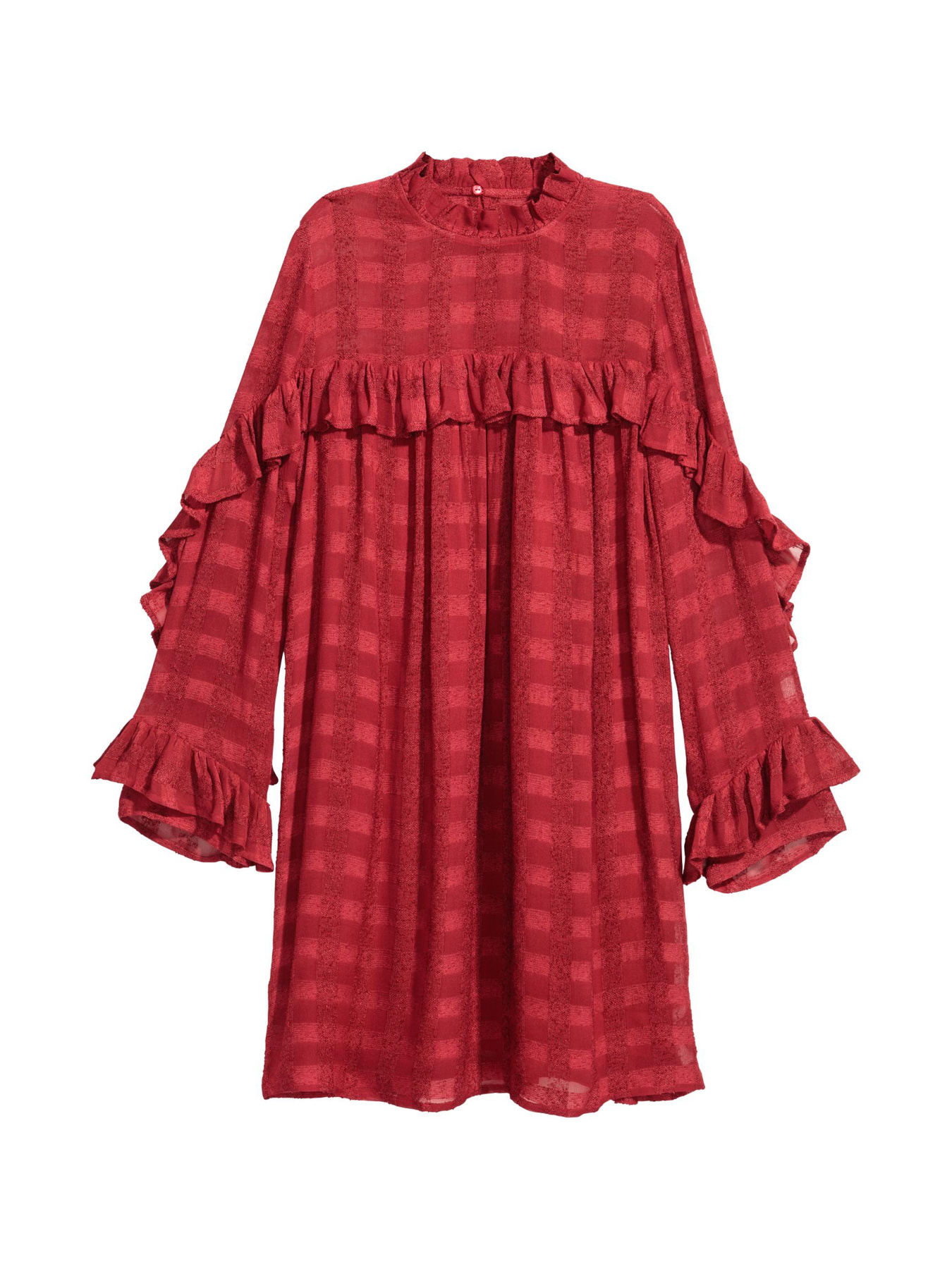 Платье мини H&M модель 5872016bar_Красный Фото