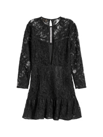 Платье мини H&M модель 5898317log_Черный Фото