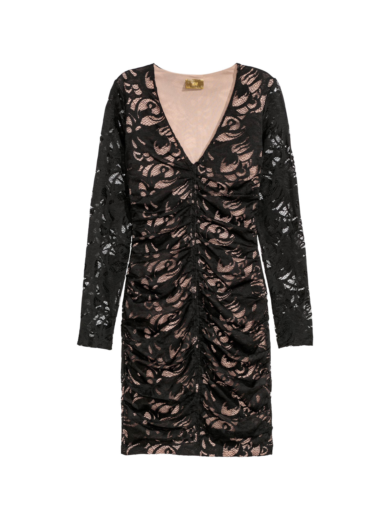 Платье мини H&M модель 5898357log_Черный Фото