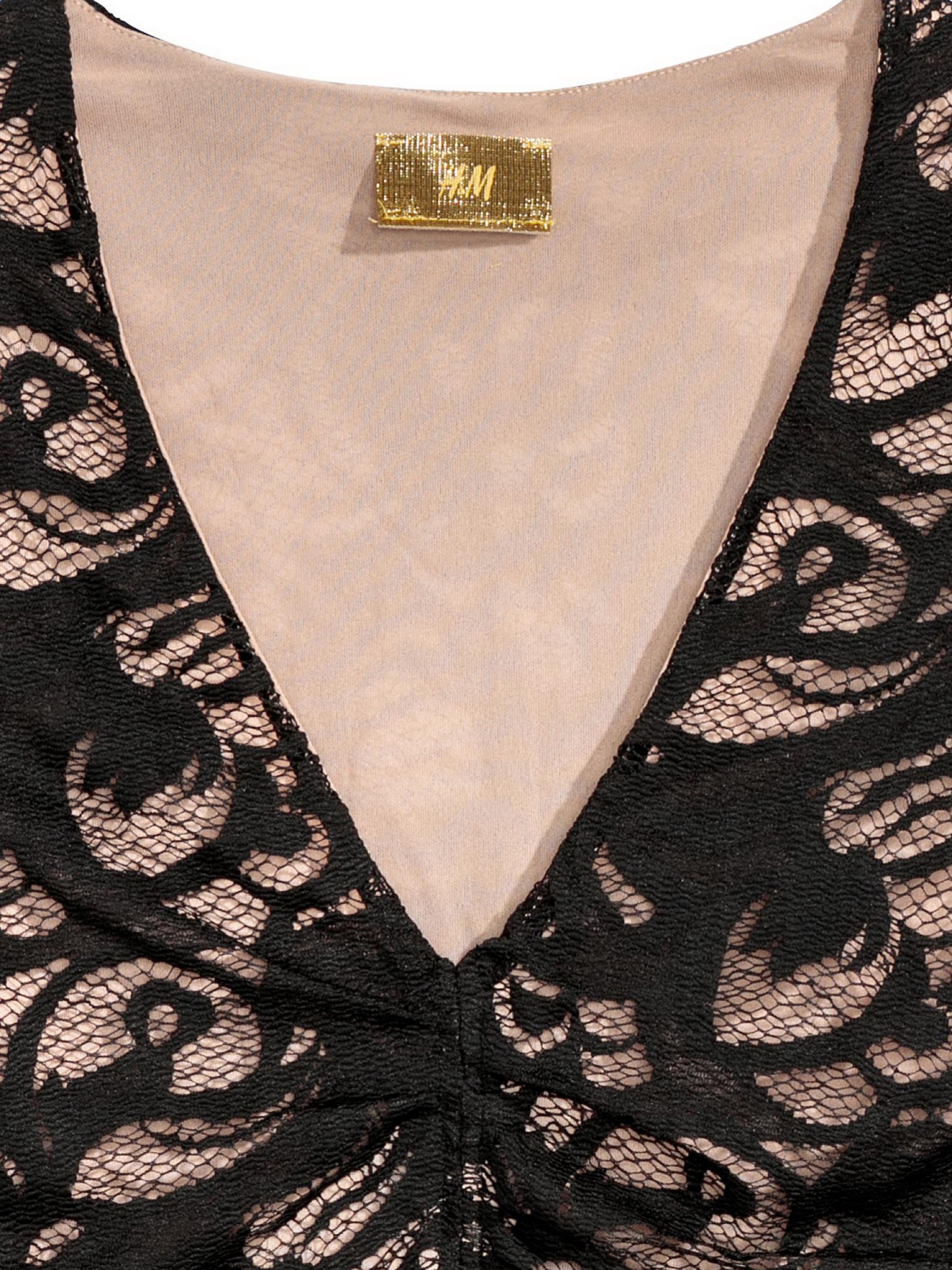 Платье мини H&M модель 5898357log_Черный Фото