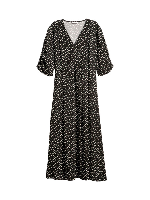 Платье миди H&M модель 5955267bar_Черный Фото