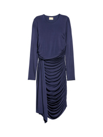 Платье миди H&M модель 6007917log_Темно-синий Фото