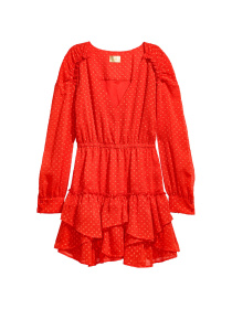 Сукня міні H&M модель 6014687dlog_Ярко-красный Фото