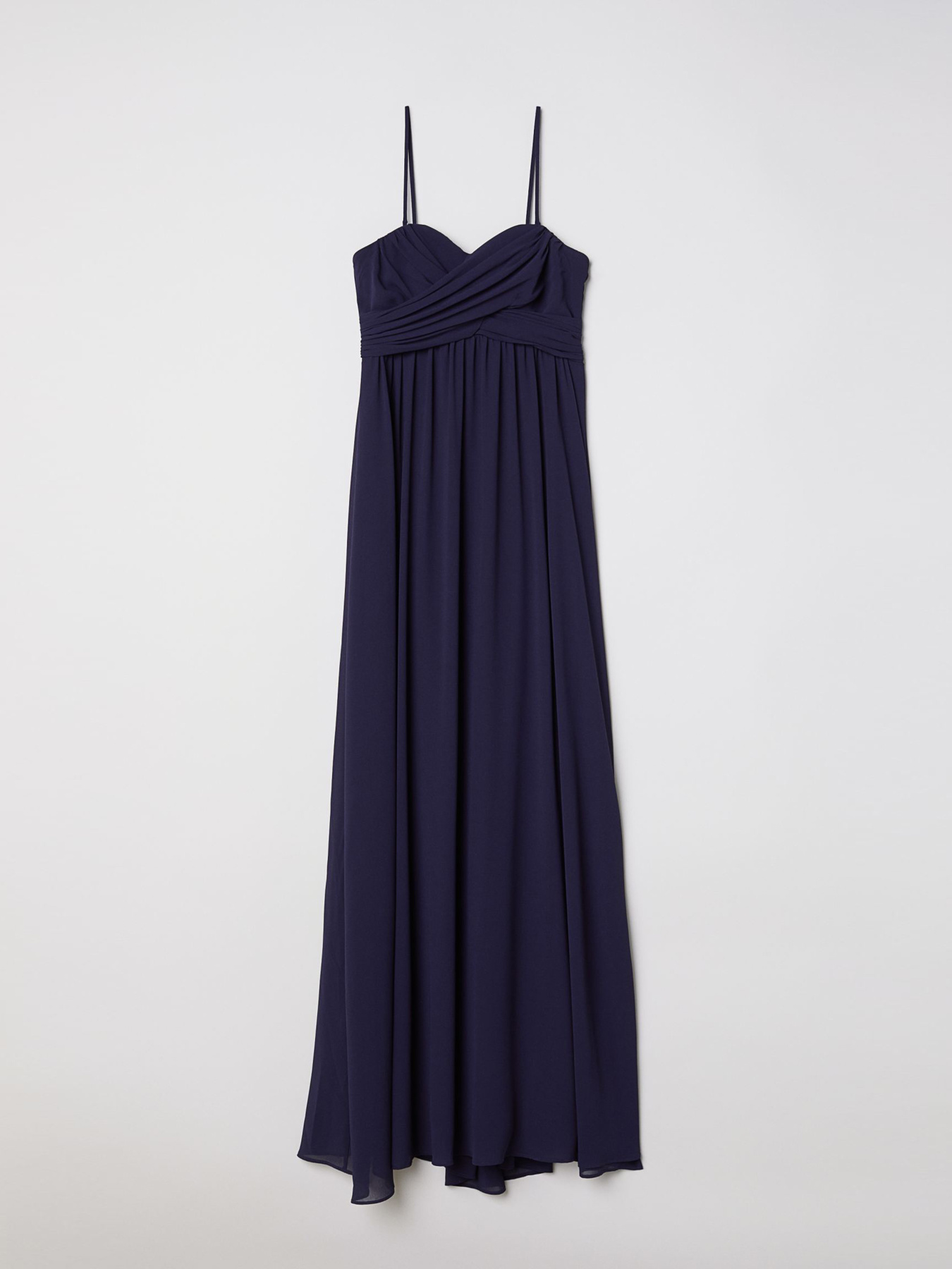 Платье макси H&M модель 6080137bar_Темно-синий Фото