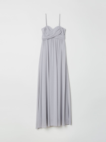 Платье макси H&M модель 6080138dlog_Светло-серый Фото