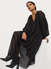 Платье макси H&M модель 6084366log_Черный Фото