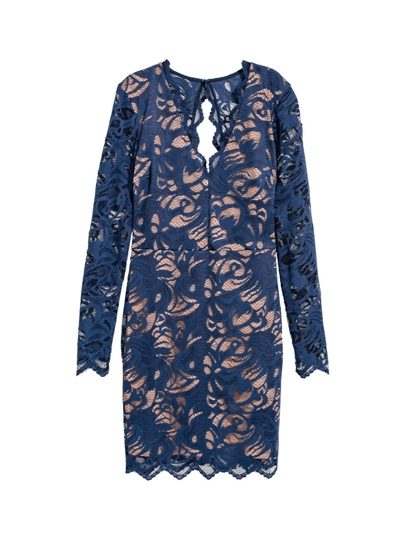 Платье мини H&M модель 6106027dlog_Темно-синий Фото