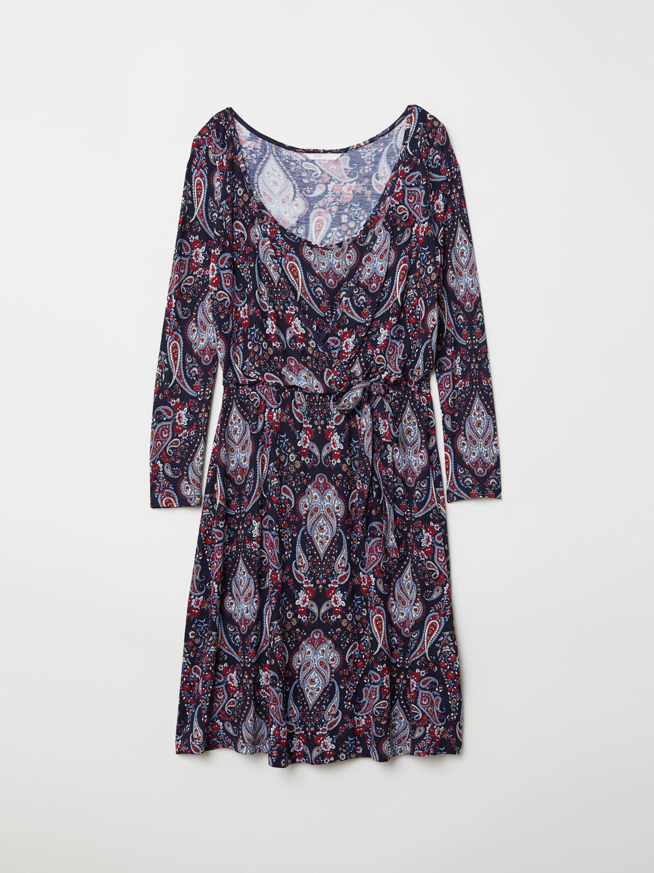 Платье миди H&M модель 6152698log_Темно-синий Фото