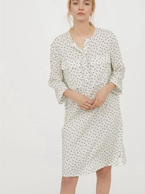 Платье миди H&M модель 6179197bar_Молочный Фото