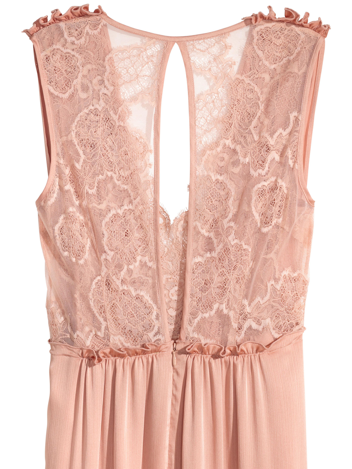 Платье макси H&M модель 6212507dlog_Бежевый Фото